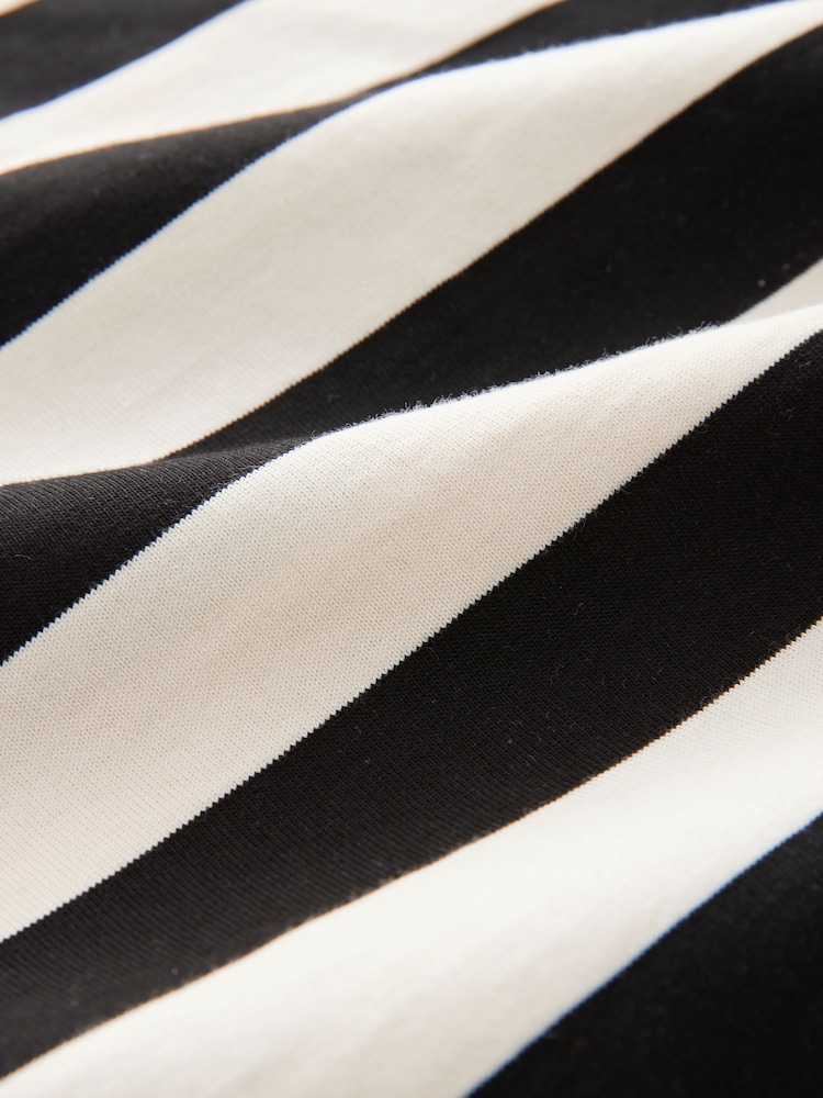 Neutral Stripe And Black Maternity Nursing T-Shirts 2-Pack - Image 10 of 13