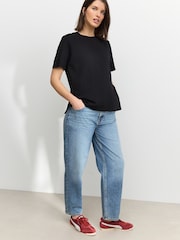Neutral Stripe And Black Maternity Nursing T-Shirts 2-Pack - Image 4 of 13