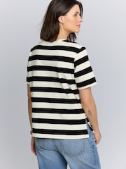 Neutral Stripe And Black Maternity Nursing T-Shirts 2-Pack - Image 5 of 13