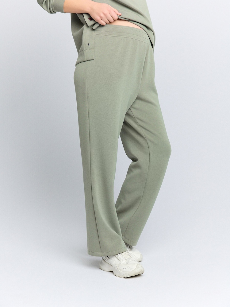 vert - Pantalon de jogging de maternité à jambes larges - Image 3 of 8