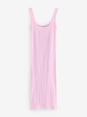 Pink Maternity Square Neck Seamless Dress - Image 5 of 7