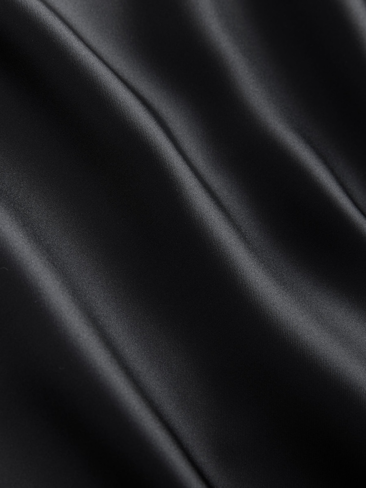 Black Maternity Satin Maxi Skirt - Image 7 of 8