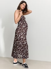 Animal Maternity Mesh Cami Dress - Image 2 of 10