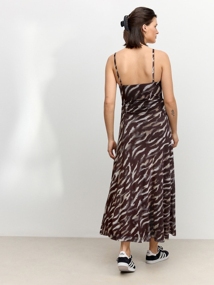 Animal Maternity Mesh Cami Dress - Image 5 of 10