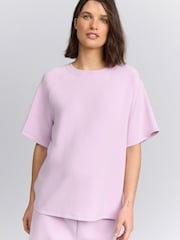 Pink Maternity Soft Touch Co-ord Short Sleeve T-Shirt - Image 2 of 9
