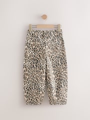 Animal Print Leopard Print 100% Cotton Barrel Jeans (3-16yrs) - Image 5 of 7