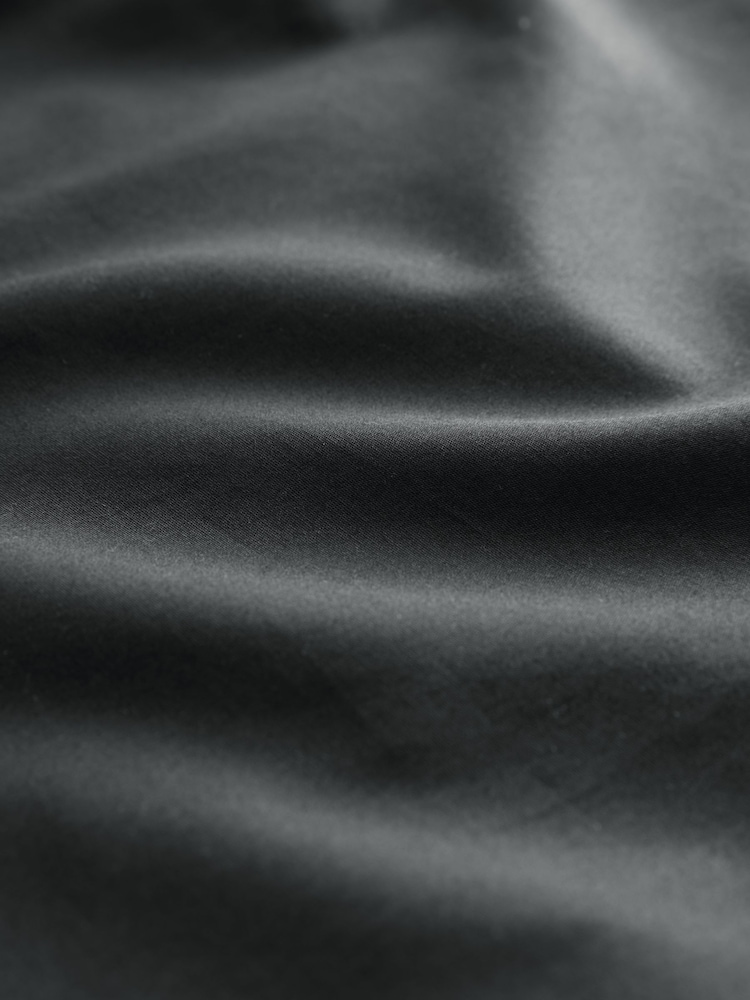 Black 100% Cotton Poplin Kurta with Embroidery - Image 9 of 9