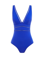 Sea Level Blue Essentials Spliced One Piece Swimsuit - Image 7 of 7