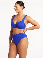 Sea Level Blue Essentials C/D Cup Bikini With Underwire Bra - Image 2 of 6