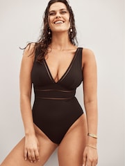 Sea Level Black Essentials Spliced One Piece Swimsuit - Image 2 of 8