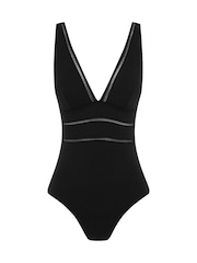 Sea Level Black Essentials Spliced One Piece Swimsuit - Image 8 of 8