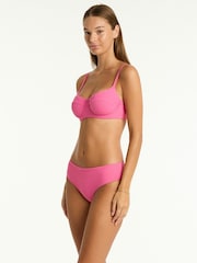 Sea Level Pink Spinnaker Mid Bikini Pants - Image 5 of 6
