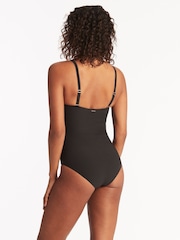 Sea Level Black Spinnaker U Bar Bandeau Swimsuit - Image 2 of 6