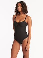 Sea Level Black Spinnaker U Bar Bandeau Swimsuit - Image 5 of 6
