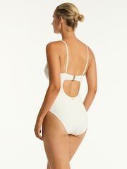Sea Level Cream Caracus Balconette Bra One Piece Swimsuit - Image 5 of 8