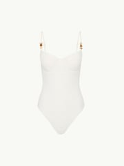 Sea Level Cream Caracus Balconette Bra One Piece Swimsuit - Image 8 of 8