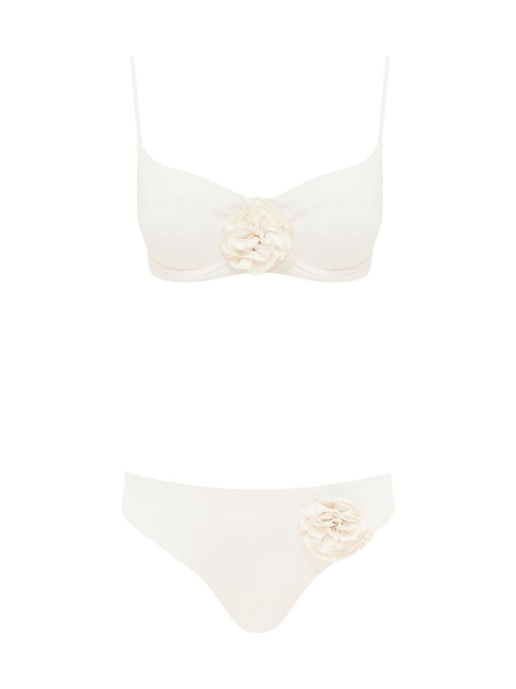 Sea Level Cream Cream Casa Del Mar Regular Cheeky Bikini Pant - Image 8 of 9