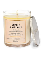 Bath & Body Works Clear Coffee And Whiskey Single Wick Candle 8 oz / 227 g - Image 1 of 1