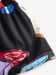 Eleanor Bowmer Howdy Print 100% Cotton Black/Purple Slip - Image 8 of 9
