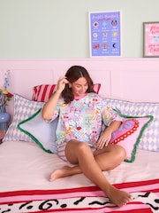 Eleanor Bowmer Print T-Shirt and Shorts Pyjamas Set - Image 1 of 5