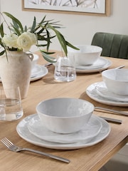 12 Piece White Anya Dinner Set - Image 1 of 5
