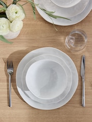 12 Piece White Anya Dinner Set - Image 2 of 5