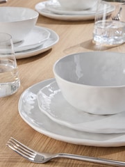 12 Piece White Anya Dinner Set - Image 4 of 5