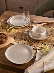 12 Piece Natural Amira Speckle Dinner Set - Image 2 of 5