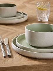 12 Piece Sage Green Otis Dinner Set - Image 3 of 5