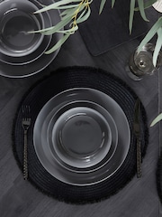12 Piece Charcoal Grey Moderna Dinner Set - Image 2 of 5