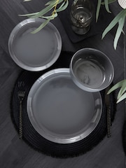 12 Piece Charcoal Grey Moderna Dinner Set - Image 3 of 5
