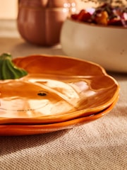 Set of 2 Orange Autumn Pumpkin Side Plates - Image 2 of 3