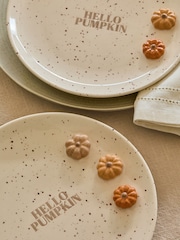 Set of 2 Orange Autumn Pumpkin Side Plates - Image 3 of 4
