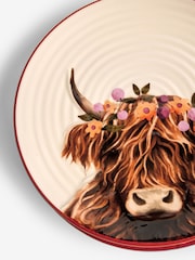 Set of 2 Natural Hamish The Highland Cow Side Plates - Image 2 of 2