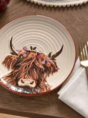 Set of 2 Natural Hamish The Highland Cow Side Plates - Image 3 of 5