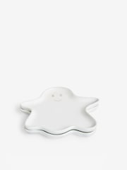 Set of 2 White Halloween Ghost Side Plates - Image 1 of 1