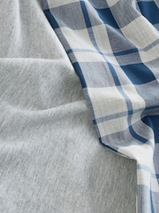 Navy Blue/ Grey Check Woven Pyjamas 2 Pack (1.5-16yrs) - Image 10 of 10