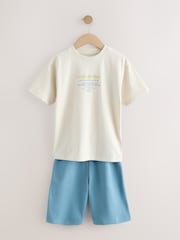 Black/ Grey/ Yellow 100% Cotton Short Pyjamas 3 Pack (6-16yrs) - Image 12 of 15