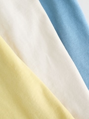 Black/ Grey/ Yellow 100% Cotton Short Pyjamas 3 Pack (6-16yrs) - Image 14 of 15