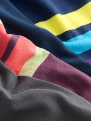 Multi Bright Stripe Short Pyjamas 2 Pack (3-16yrs) - Image 10 of 11