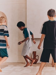 Black/Green Short Pyjamas 3 Pack (3-16yrs) - Image 4 of 7