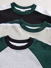 Black/Green Short Pyjamas 3 Pack (3-16yrs) - Image 6 of 7