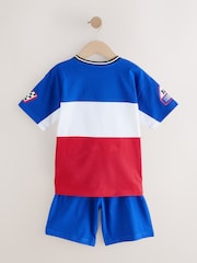 Red/Navy/White Moto Racing 100% Cotton Short Pyjamas 2 Pack (4-16yrs) - Image 3 of 7