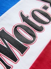 Red/Navy/White Moto Racing 100% Cotton Short Pyjamas 2 Pack (4-16yrs) - Image 6 of 7