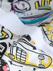 White/Black/Grey Short Pyjamas 2 Pack (5-14yrs) - Image 5 of 6