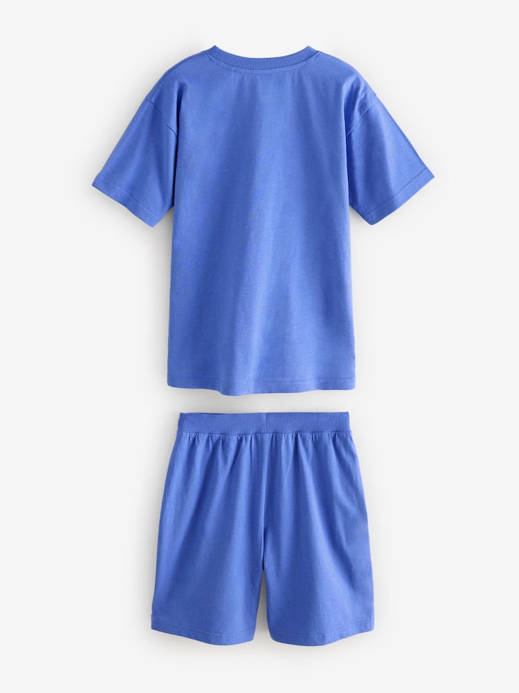 Multi Bright Graffiti Gamer Relaxed 100% Cotton Short Pyjamas 2 Pack (6-16yrs) - Image 4 of 6