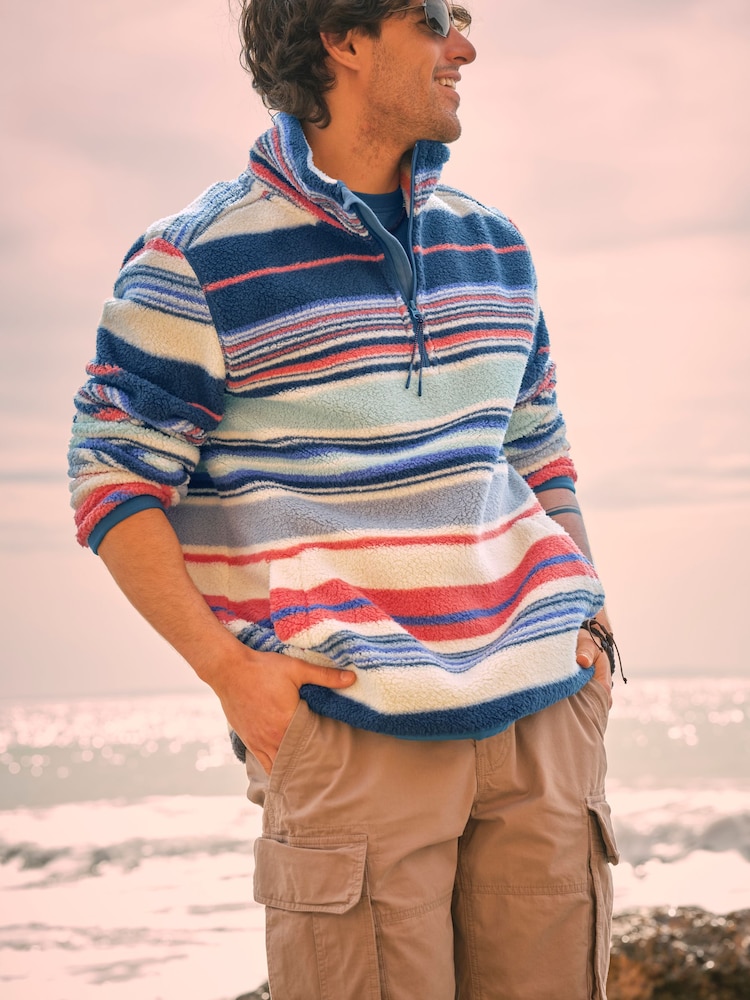 Stripe Fleece Half Zip - Bild 1 von 6 Stripe Fleece Half Zip - Bild 1 von 6