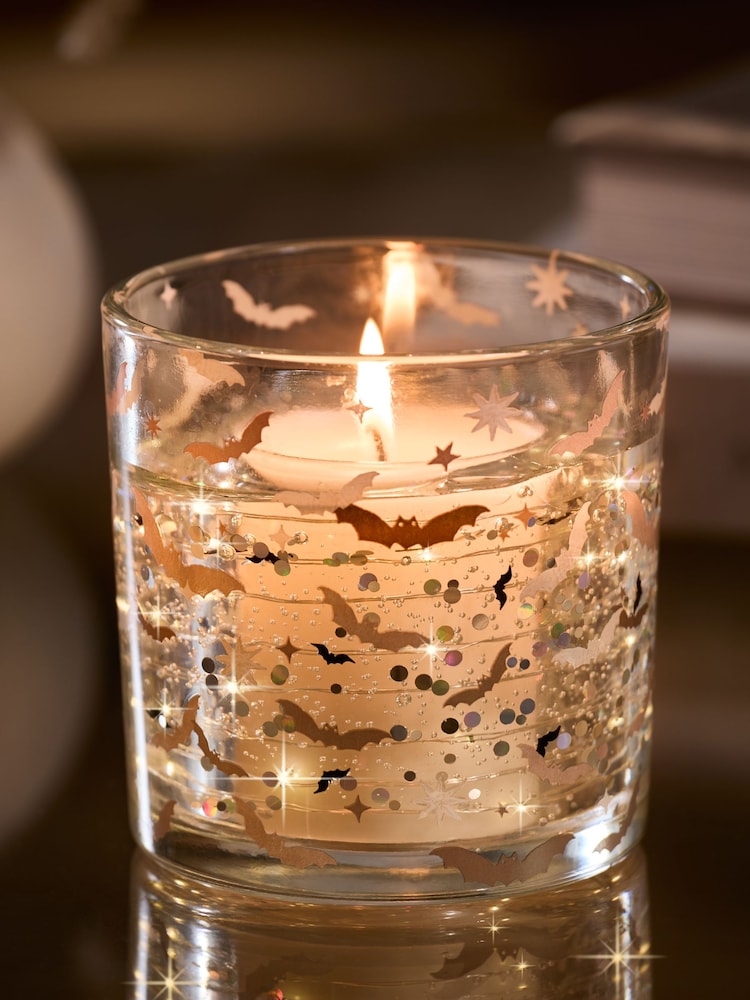 Black Bat Pumpkin Spice Light Up Candle - Image 2 of 3