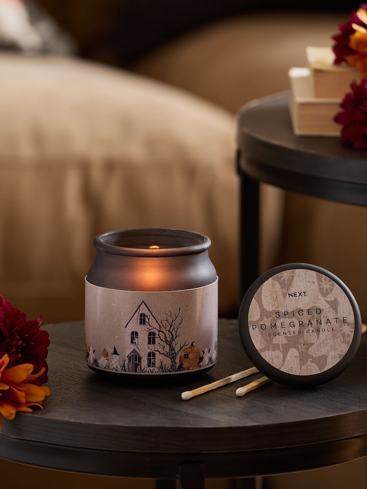 Grey/Black Autumn Pumpkin Spice Mini Candle - Image 1 of 4