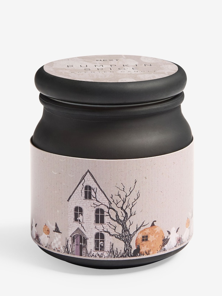 Grey/Black Mini Pumpkin Spice Halloween Candle - Image 3 of 3 Grey/Black Mini Pumpkin Spice Halloween Candle - Image 3 of 3
